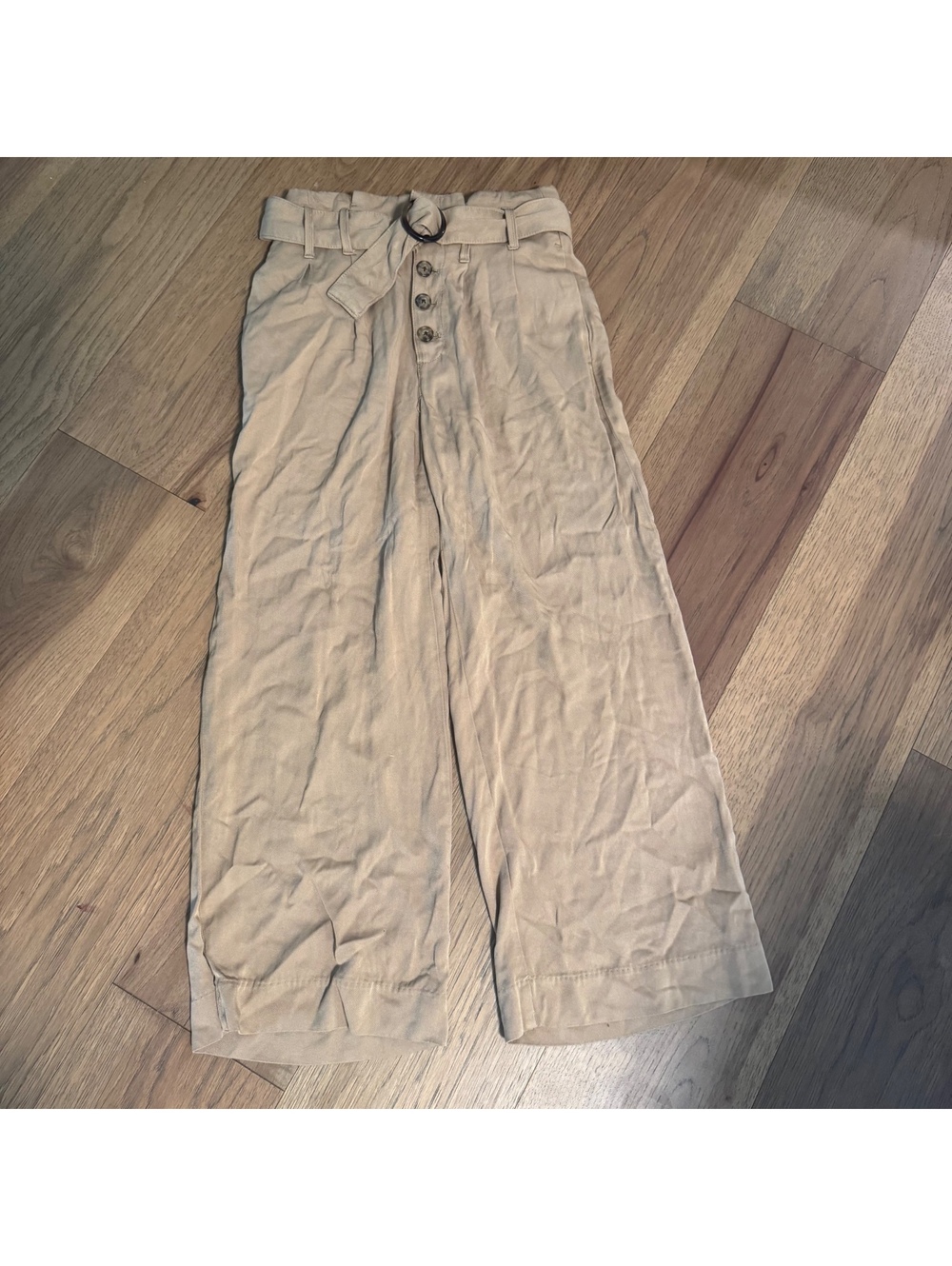 Abercrombie & Fitch Women's Beige Wide Leg with Belt XS